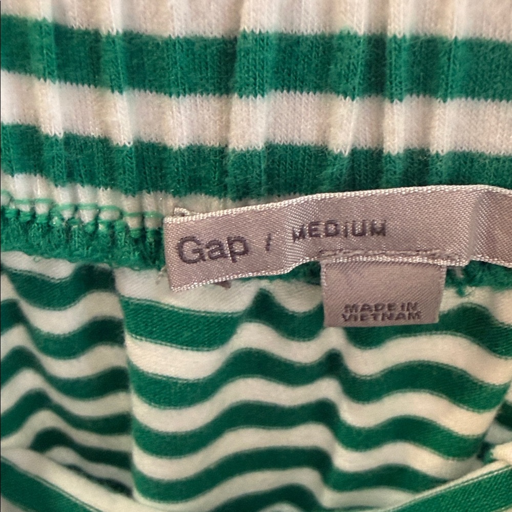 GAP Strapless Dress in Green and White - Picture 2 of 7